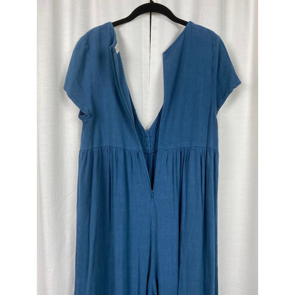 Natural Life Blue Avery Wide Leg Linen Blend Jumpsuit Sz.XS/S - Picture 12 of 16